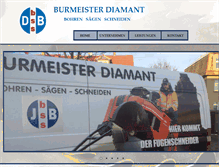 Tablet Screenshot of diamant-burmeister.de